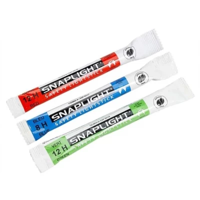 Lot de 3 bâtons lumineux Cyalume 3 couleurs par Plastimo fonctionnel même après immersion - Cyalume
