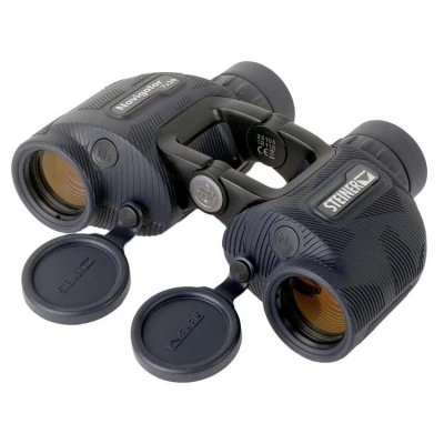 Jumelles marines Navigator 7x30 avec autofocus, étanches 5 m, prismes flottants et optique haute définition par Steiner, Bleu foncé - Steiner