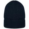 Couleur : Marine Bonnet en laine mérinos par Native Spirit, Marine
