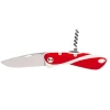 Couleur : Rouge Couteau Aquaterra lame simple lisse et tire bouchon par Wichard, Rouge/blanc