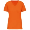 Couleur : Orange Lot de 5 tee-shirts Femme en coton bio 145 g par Kariban, Orange - Taille XS
