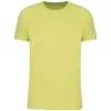 Couleur : Jaune Lot de 5 tee-shirts Homme en coton bio 145 g par Kariban, Jaune citron - Taille S
